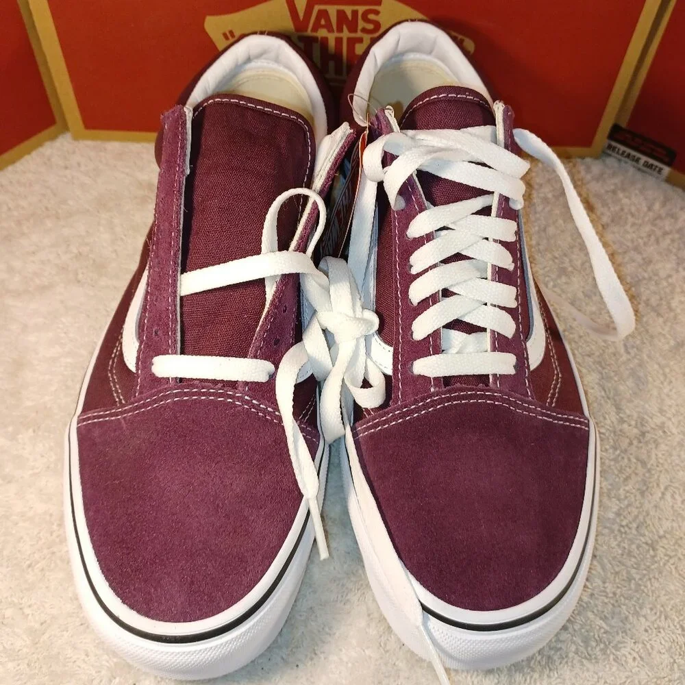 Vans Men's 8/Women's 9.5 Old Skool Dark Purple Canvas/Suede